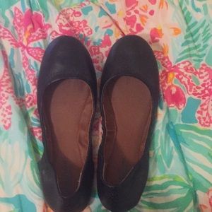 Black ballet flats by lucky brand size 8